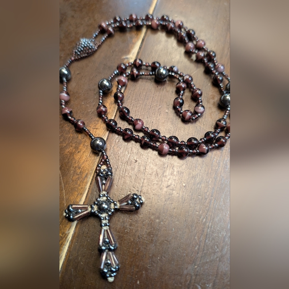 Elegant Beaded Rosary